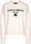 Dolce & Gabbana Kasjmier trui met logo Beige - Thumbnail 1