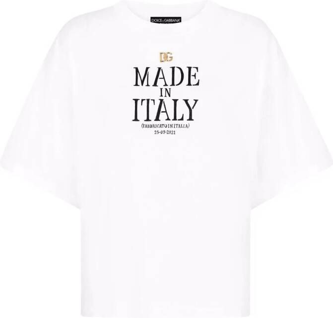 Dolce & Gabbana Katoenen T-shirt Wit