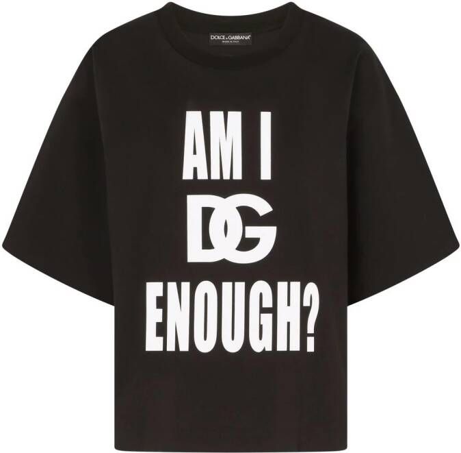 Dolce & Gabbana Katoenen T-shirt Zwart