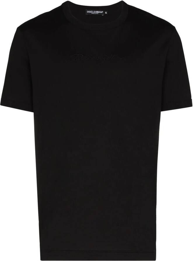 Dolce & Gabbana Katoenen T-shirt Zwart