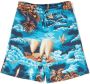 Dolce & Gabbana Kids Shorts met abstracte print Blauw - Thumbnail 1