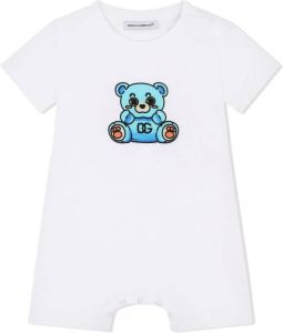 Dolce & Gabbana Kids Babypakje met teddybeerprint Wit