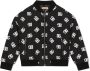 Dolce & Gabbana Kids Gewatteerd bomberjack met DG-logo Zwart - Thumbnail 1