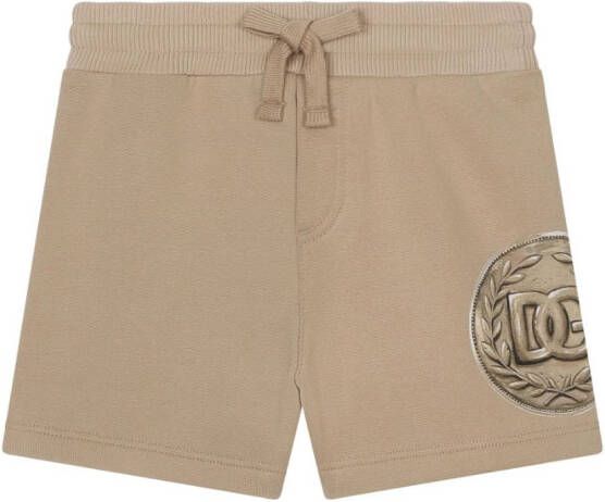 Dolce & Gabbana Kids Shorts met logoprint Beige