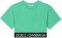 Dolce & Gabbana Kids T-shirt met logo Groen - Thumbnail 1