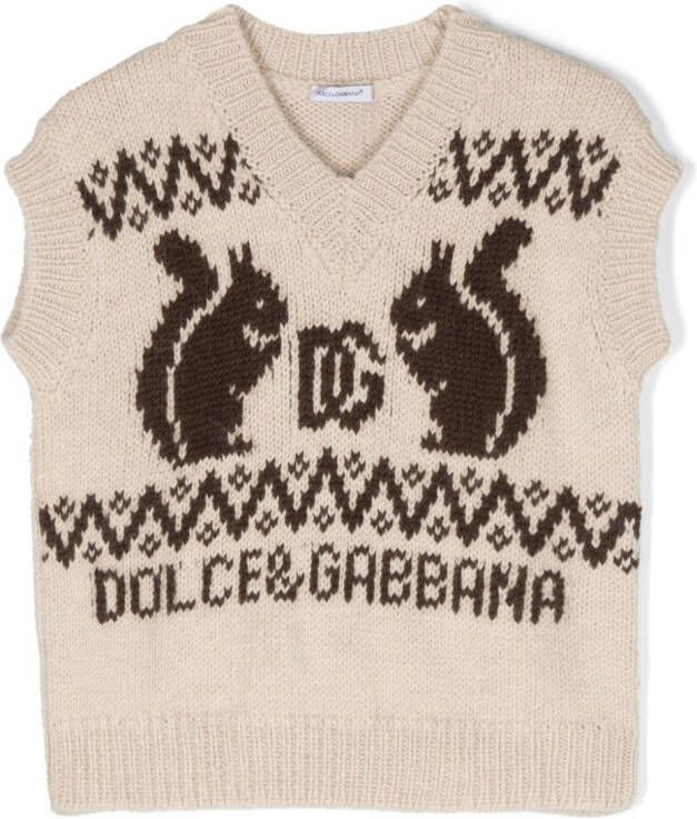 Dolce & Gabbana Kids Gebreide set Beige