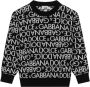 Dolce & Gabbana Kids Gebreide sweater Zwart - Thumbnail 1