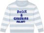 Dolce & Gabbana Kids Gestreepte sweater Blauw - Thumbnail 1