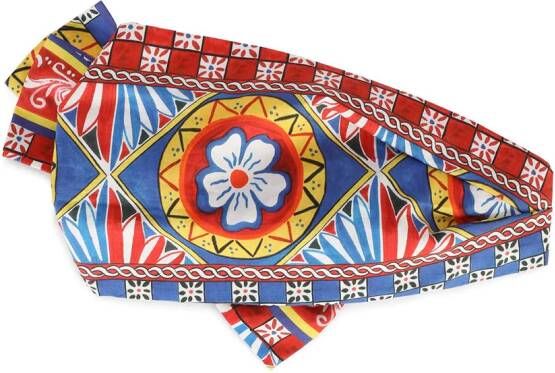 Dolce & Gabbana Kids Popeline bandana met print Rood
