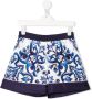 Dolce & Gabbana Kids High waist shorts Blauw - Thumbnail 1