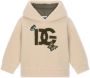 Dolce & Gabbana Kids Hoodie met logopatch Beige - Thumbnail 1