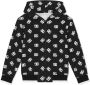 Dolce & Gabbana Kids Hoodie met logo en rits Zwart - Thumbnail 1