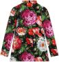 Dolce & Gabbana Kids Jurk met bloe print Zwart - Thumbnail 1