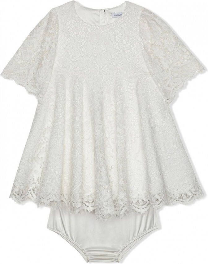 Dolce & Gabbana Kids Jurk met korte mouwen Wit