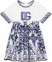 Dolce & Gabbana Kids Jurk met print Blauw - Thumbnail 1