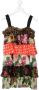 Dolce & Gabbana Kids Jurk met ruche Zwart - Thumbnail 1