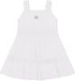 Dolce & Gabbana Kids Popeline jurk met broderie anglaise Wit - Thumbnail 1