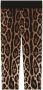 Dolce & Gabbana Kids Stretch-zijden legging met luipaardprint Bruin - Thumbnail 1