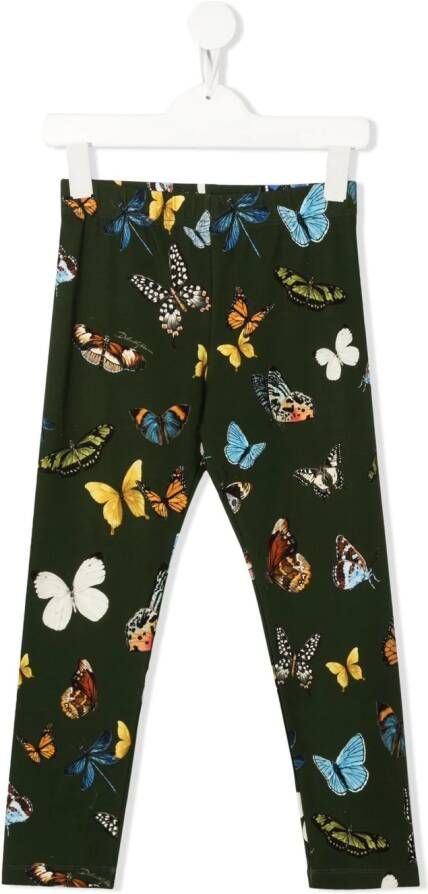 Dolce & Gabbana Kids Legging met vlinderprint Groen