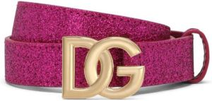 Dolce & Gabbana Kids Riem met logogesp Roze