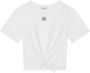 Dolce & Gabbana Kids T-shirt met logoplakkaat Wit - Thumbnail 1