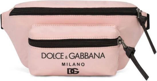 Dolce & Gabbana Kids Heuptas met logoprint Roze
