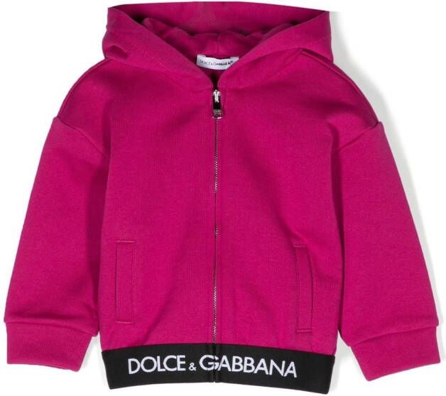 Dolce & Gabbana Kids Sweater met logo Roze