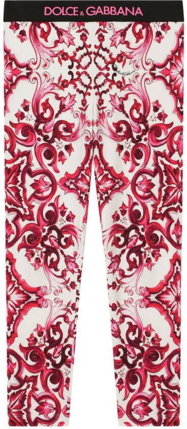 Dolce & Gabbana Kids Legging met print Rood