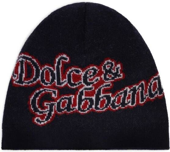 Dolce & Gabbana Kids Muts met logoprint Zwart