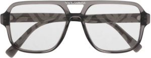 Dolce & Gabbana Kids pilot-frame logo-detail sunglasses Zwart