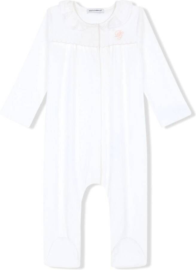 Dolce & Gabbana Kids Pyjama met borduurwerk Wit