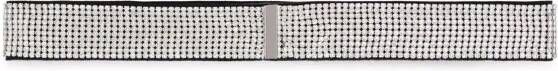 Dolce & Gabbana Kids Riem met mesh en kristallen Zilver