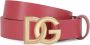 Dolce & Gabbana Kids Leren riem Roze - Thumbnail 1
