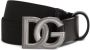 Dolce & Gabbana Kids Riem met logogesp Zwart - Thumbnail 1