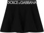Dolce & Gabbana Kids Rok met logoband Zwart - Thumbnail 1