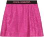 Dolce & Gabbana Kids Rok verfraaid met stras Roze - Thumbnail 1