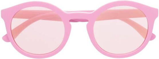 Dolce & Gabbana Kids Zonnebril met rond montuur Roze