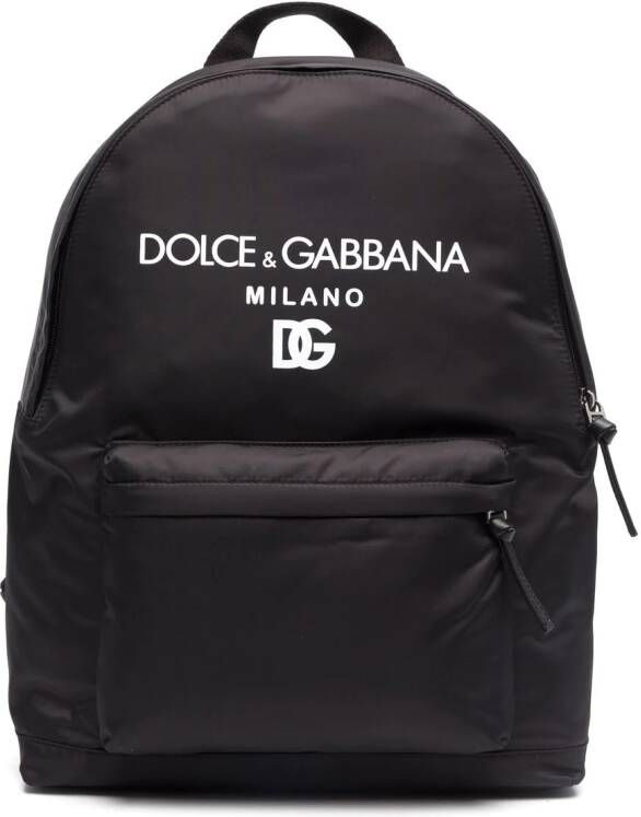 Dolce & Gabbana Kids Rugzak met rits Zwart