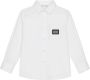 Dolce & Gabbana Kids Popeline shirt met logolabel Wit - Thumbnail 1