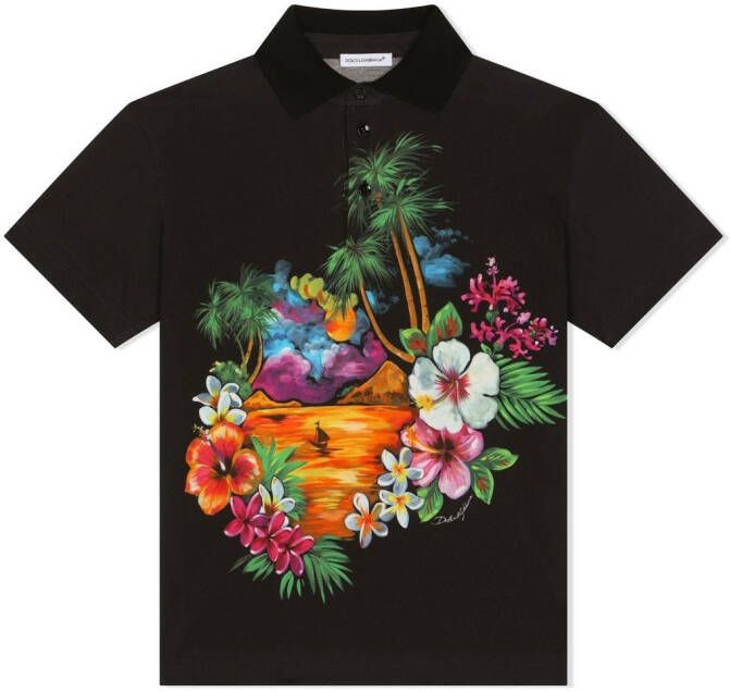 Dolce & Gabbana Kids Shirt met print Zwart