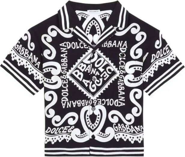 Dolce & Gabbana Kids Shirt met print Zwart