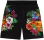 Dolce & Gabbana Kids Shorts met bloe print Zwart - Thumbnail 1