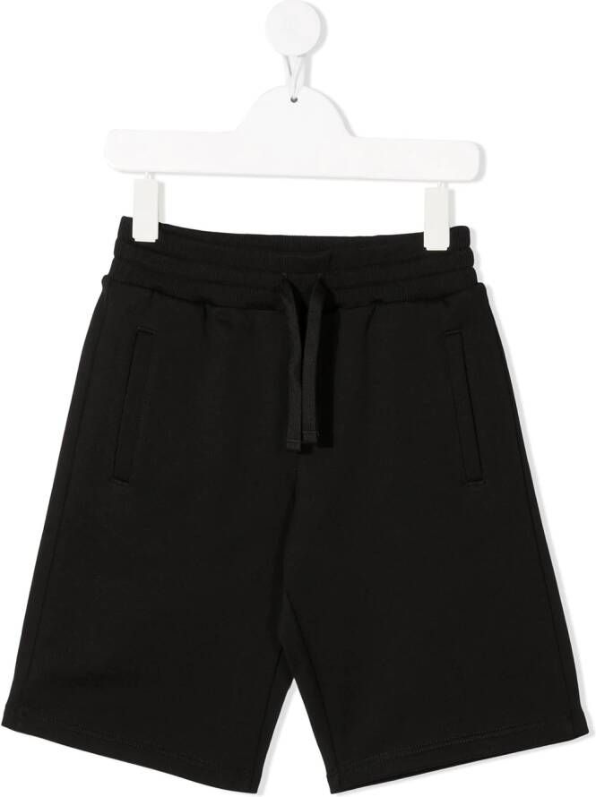 Dolce & Gabbana Kids Shorts met logoplakkaat Zwart