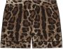 Dolce & Gabbana Kids Shorts met luipaardprint Bruin - Thumbnail 1