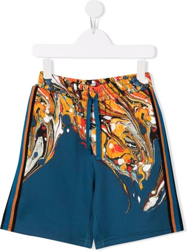Dolce & Gabbana Kids Shorts met print Blauw
