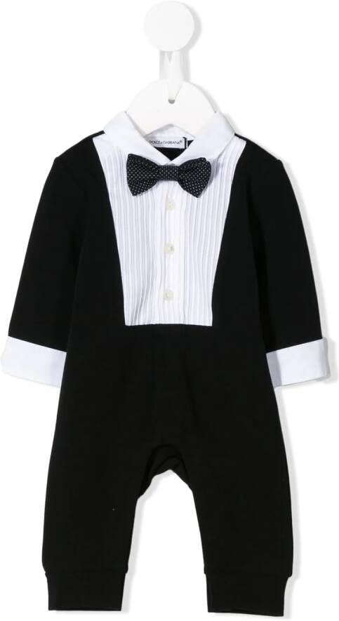 Dolce & Gabbana Kids Smoking romper Zwart