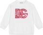 Dolce & Gabbana Kids Sweater met geborduurd logo Wit - Thumbnail 1