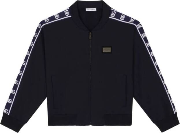 Dolce & Gabbana Kids Sweater met logoband Zwart