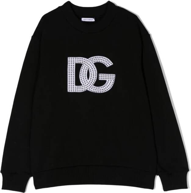 Dolce & Gabbana Kids Sweater met studs Zwart