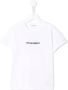 Dolce & Gabbana Kids T-shirt met geborduurd logo Wit - Thumbnail 1